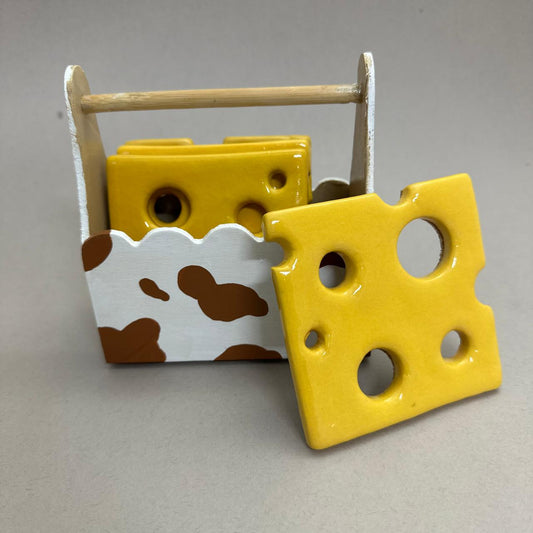 Cheese slice coasters