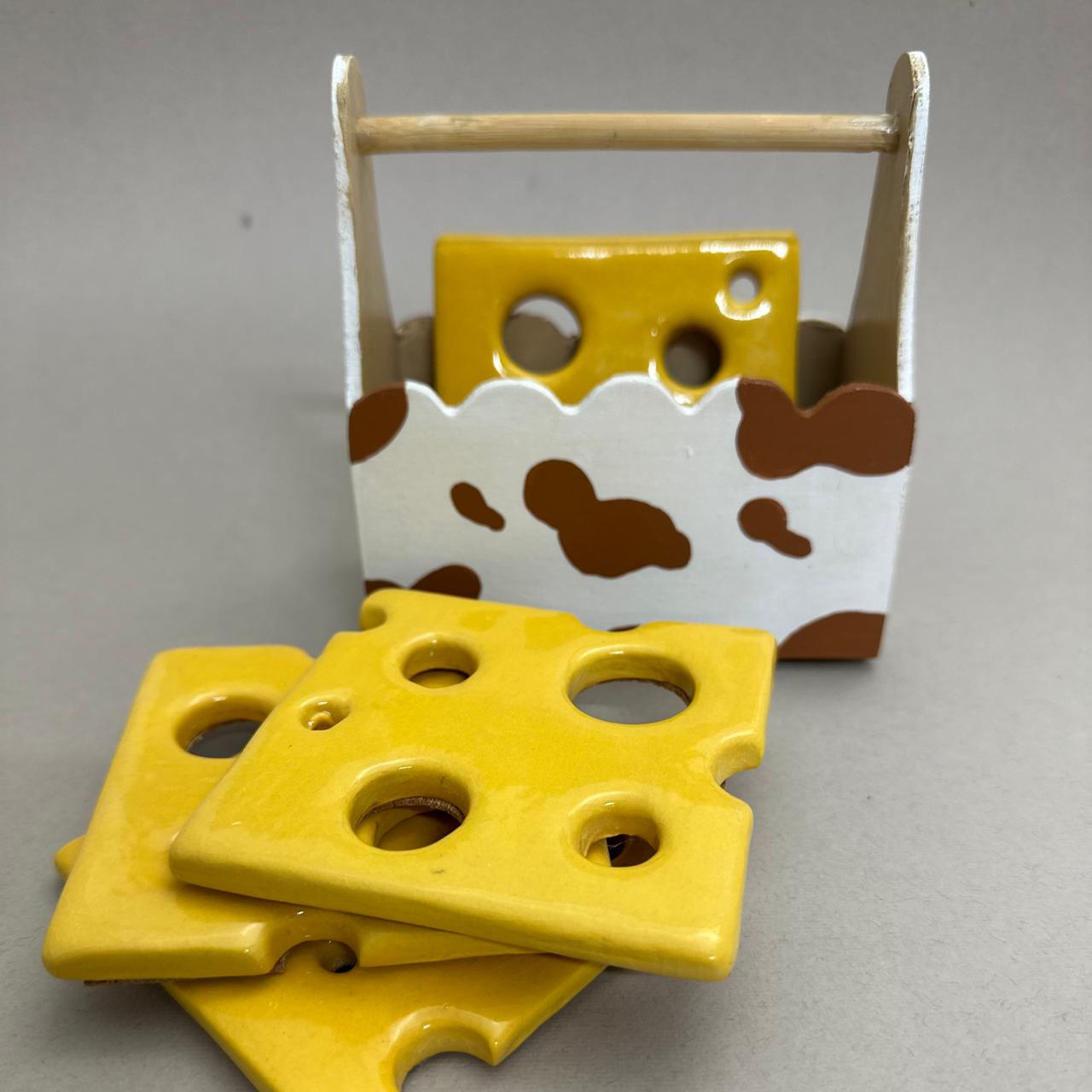 Cheese slice coasters