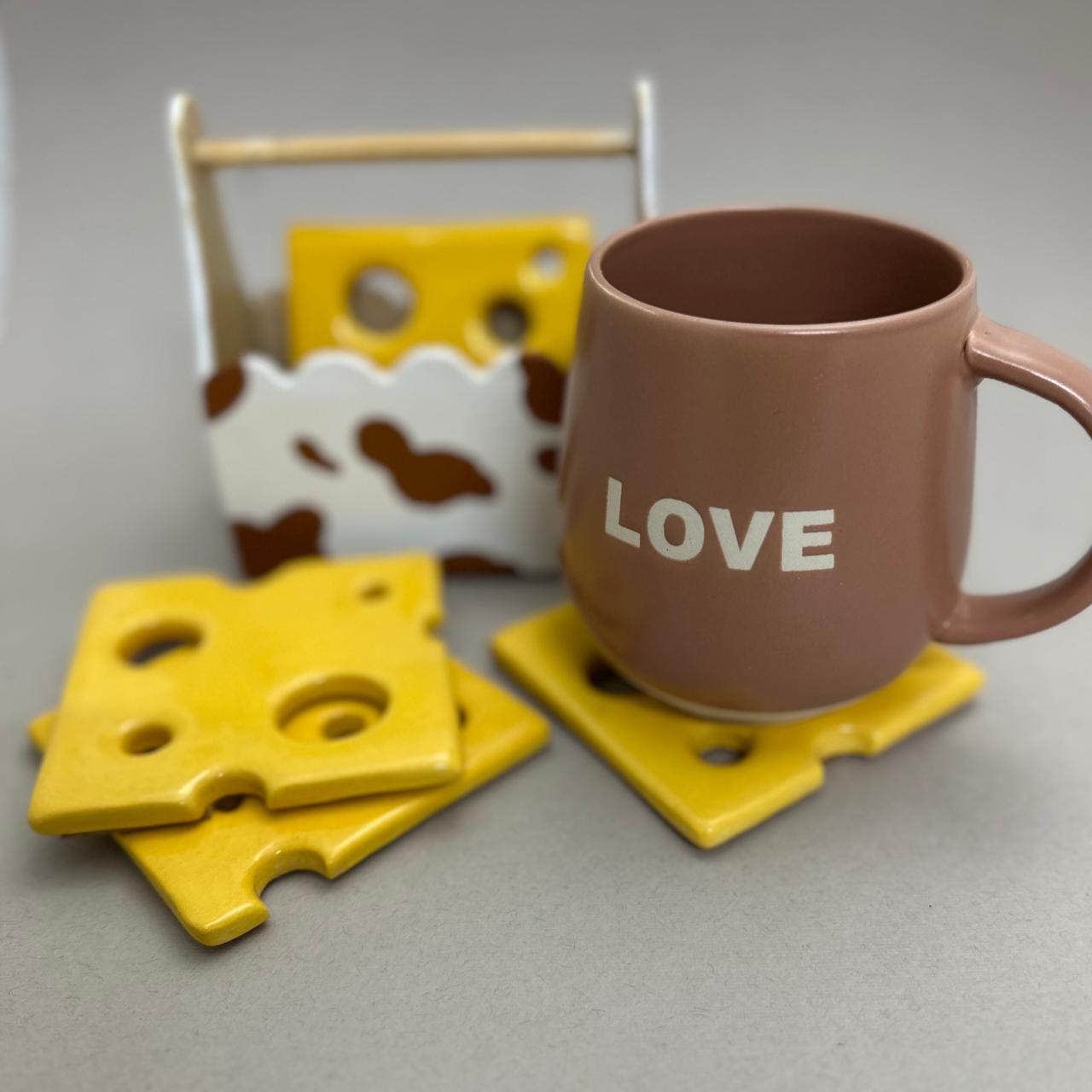 Cheese slice coasters